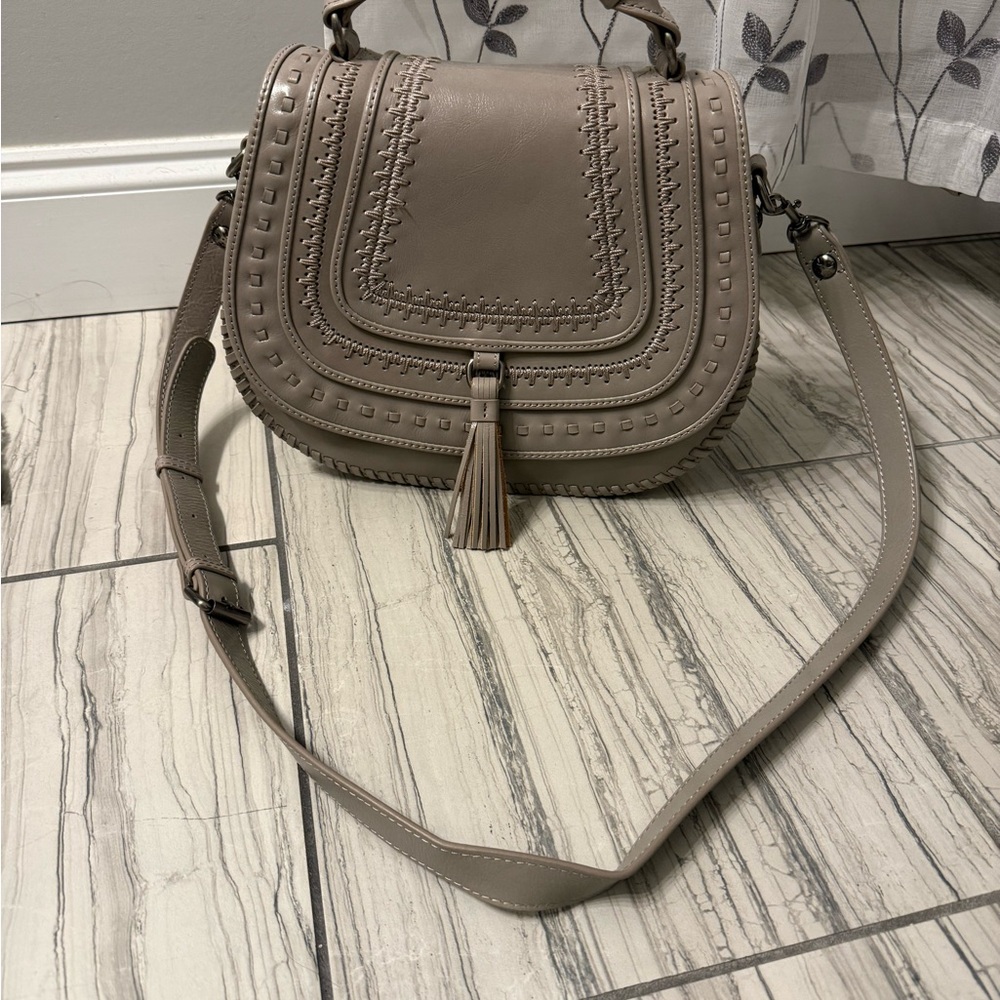 Patricia Nash Abruzzo Chainstich Saddle Bag